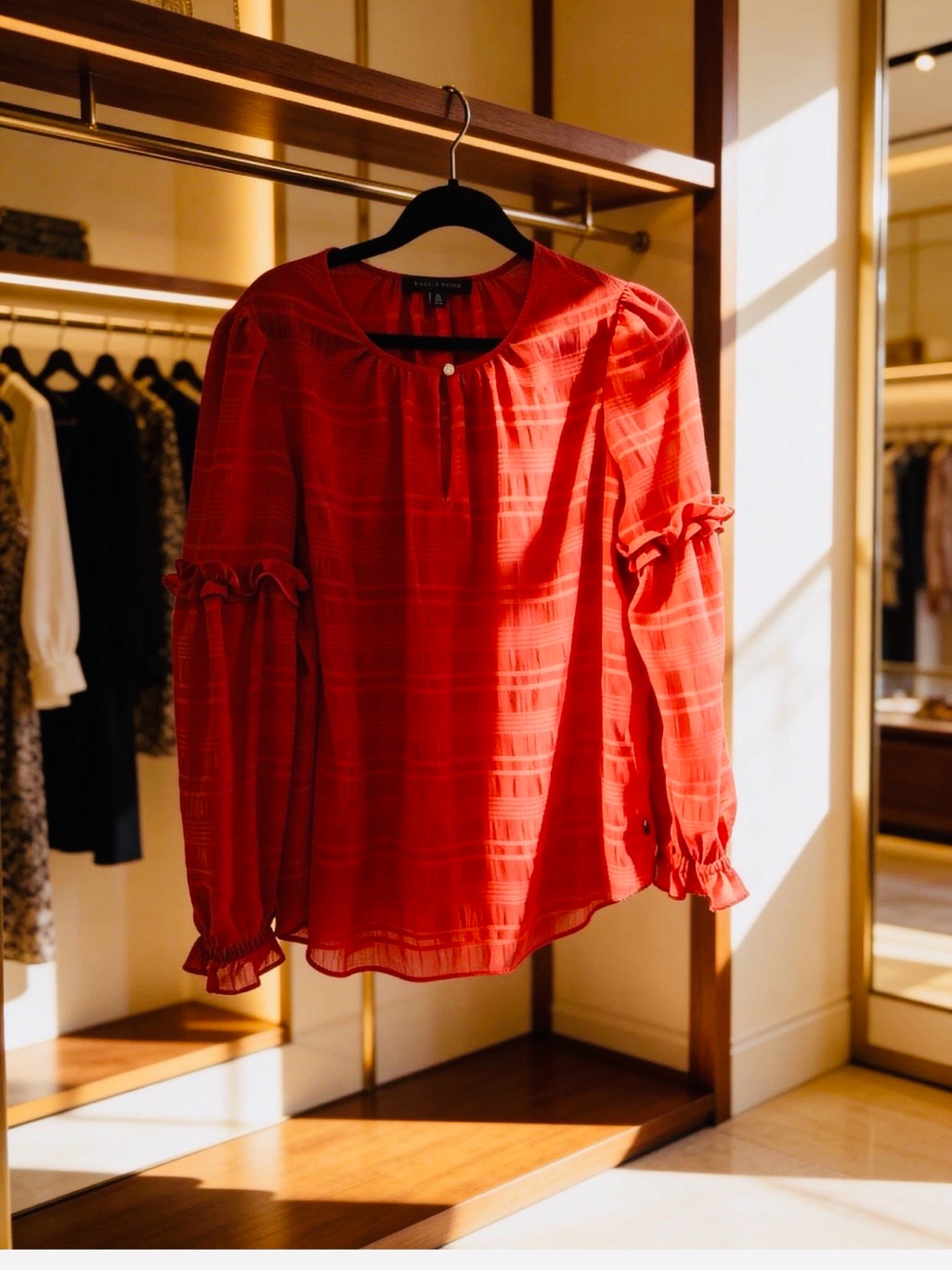 Tommy Hilfiger Medium Size Red Blouse